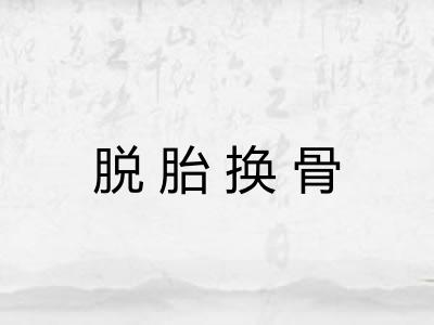 脱胎换骨 脱胎换骨