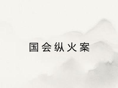 国会纵火案 国会纵火案