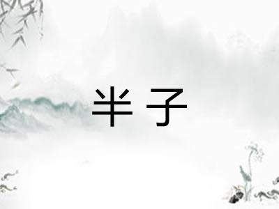半子 半子