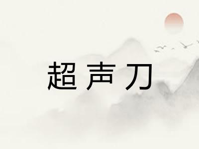 超声刀 超声刀
