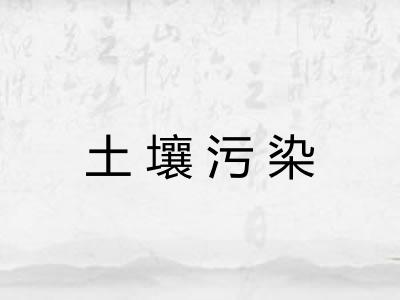 土壤污染 土壤污染
