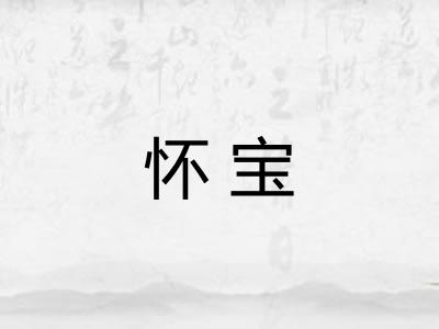 怀宝 怀宝