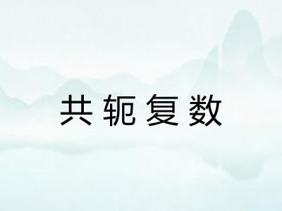 共轭复数 共轭复数