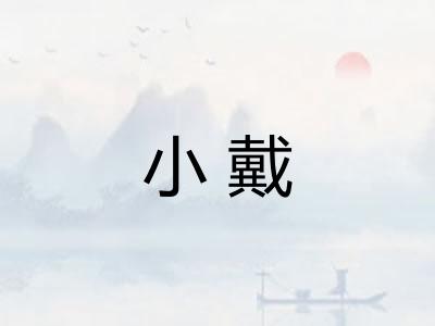 小戴 小戴