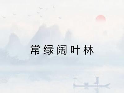 常绿阔叶林