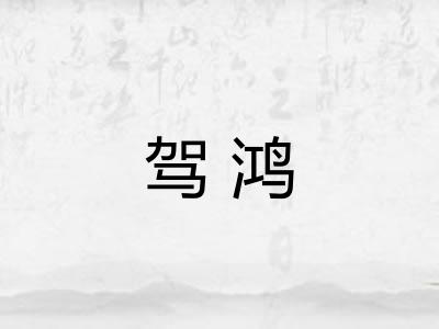 驾鸿 驾鸿