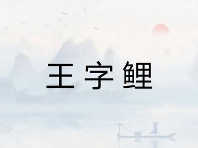 王字鲤 王字鲤