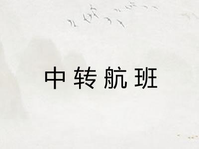 中转航班 中转航班