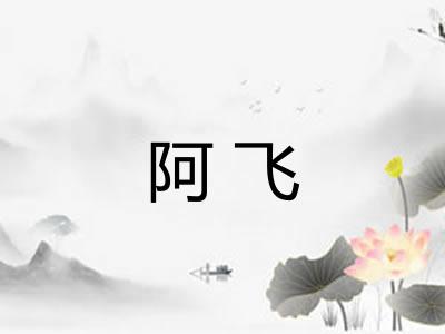 阿飞 阿飞