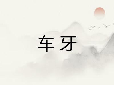 车牙 车牙