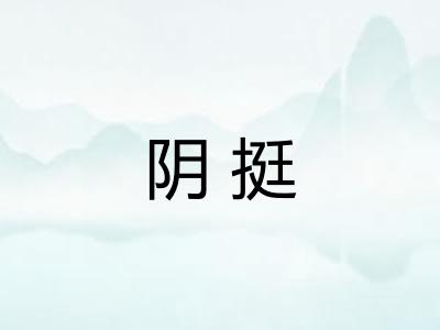 阴挺 阴挺
