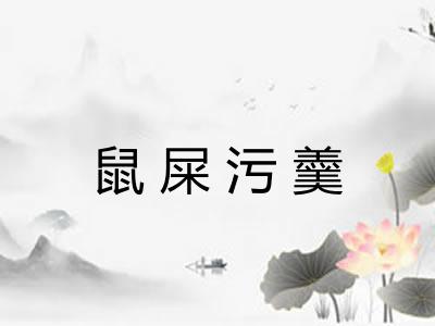 鼠屎污羹 鼠屎污羹