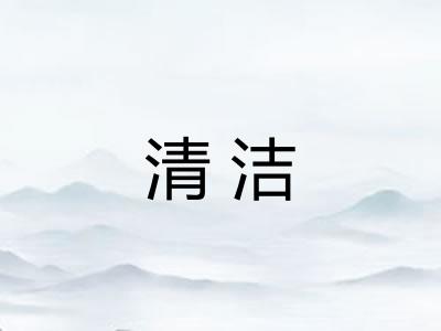 清洁 清洁