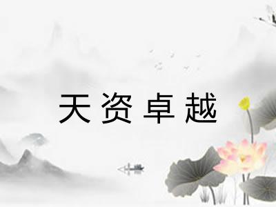 天资卓越 天资卓越