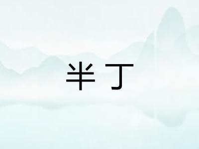 半丁
