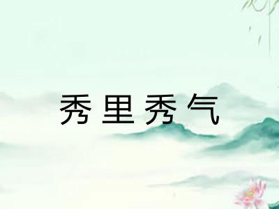 秀里秀气 秀里秀气