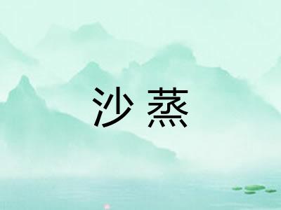 沙蒸 沙蒸