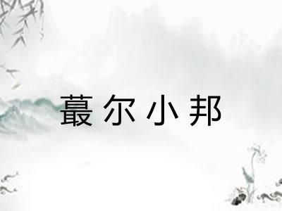 蕞尔小邦 蕞尔小邦