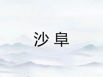 沙阜