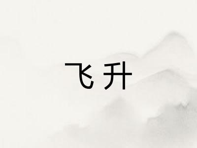 飞升 飞升