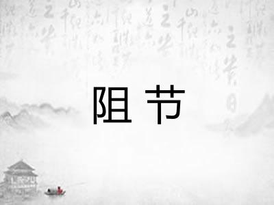 阻节 阻节