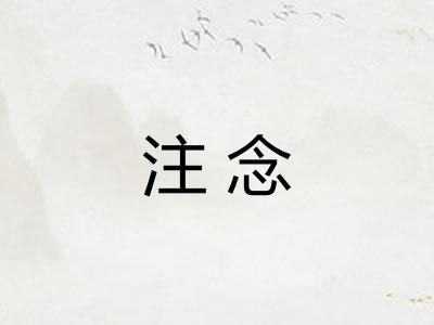 注念 注念