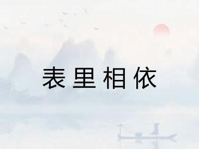 表里相依