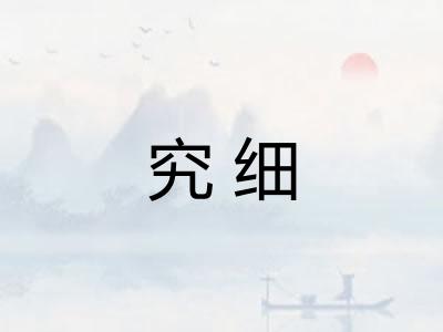 究细