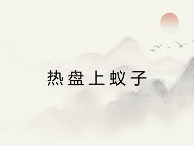 热盘上蚁子
