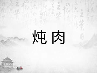 炖肉 炖肉