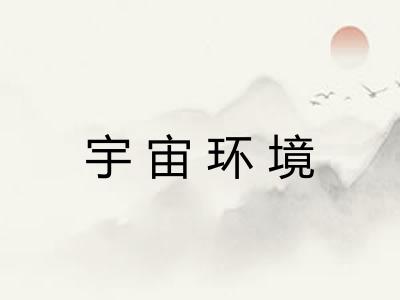 宇宙环境 宇宙环境