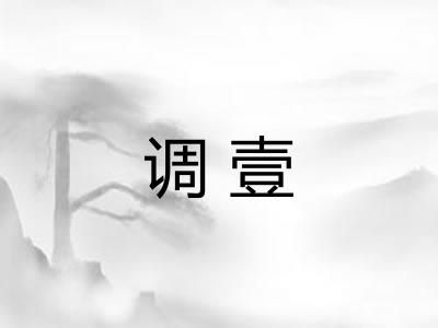 调壹 调壹