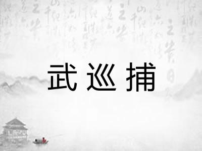 武巡捕 武巡捕